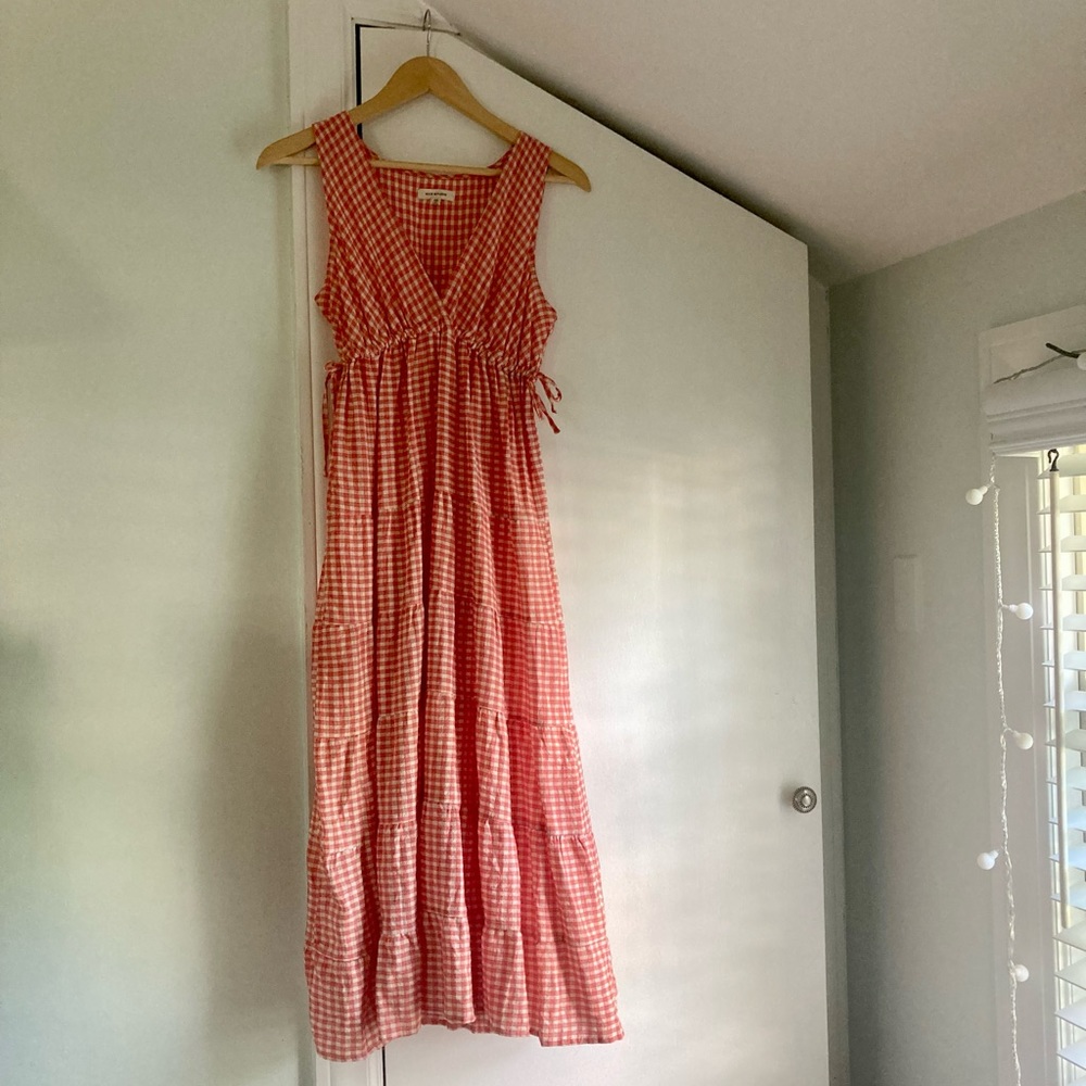Max Studio Gingham Midi Dress